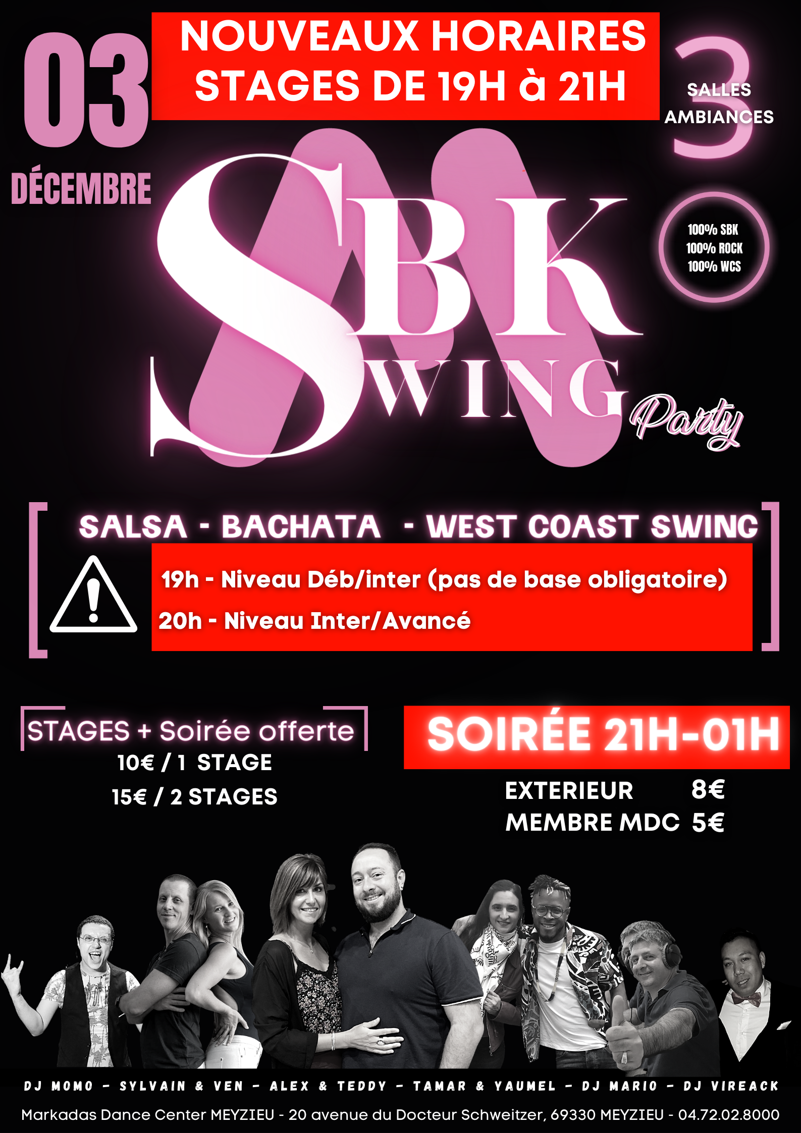 Stages & Soirée SBK SWING || Meyzieu